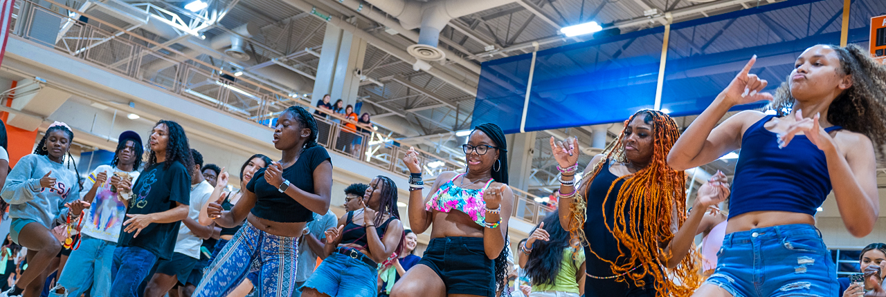 Late Night at the Rec - students dancing