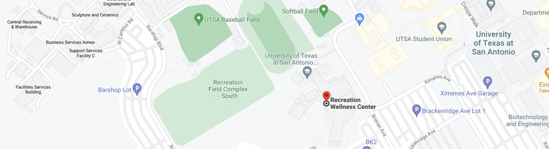 UTSA Campus Recreation Map